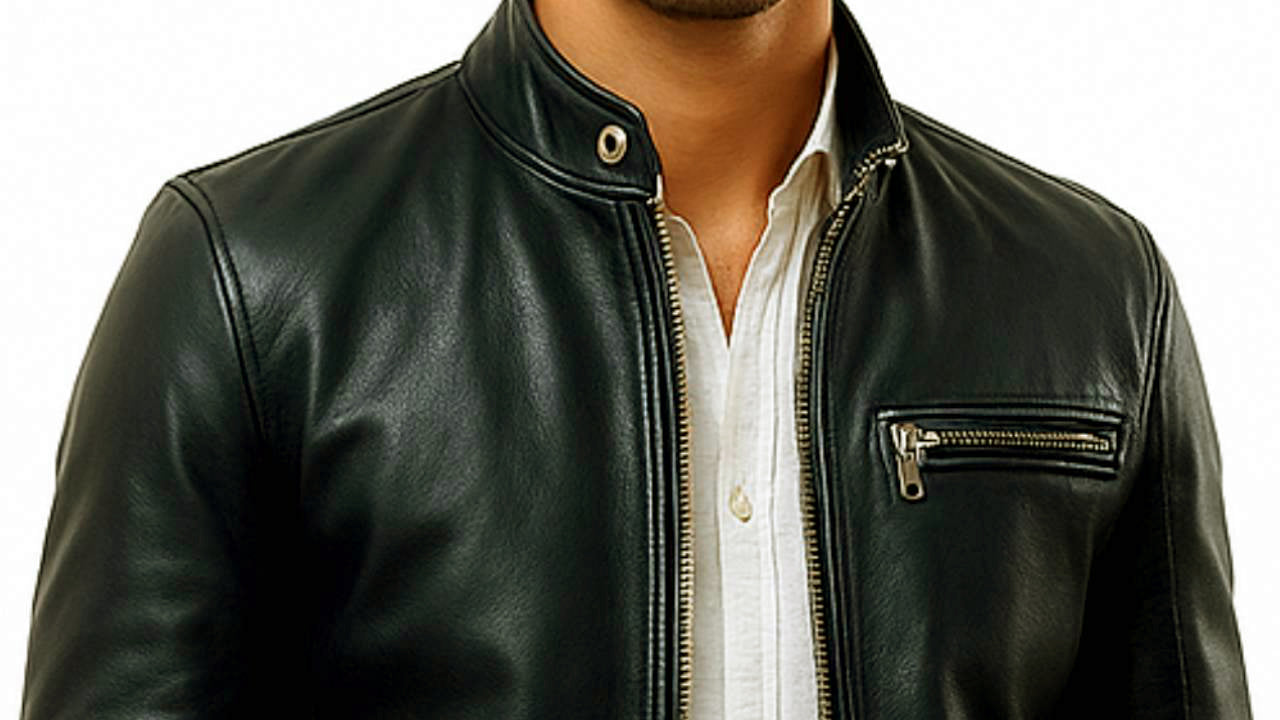 Black Leather Jacket for Men