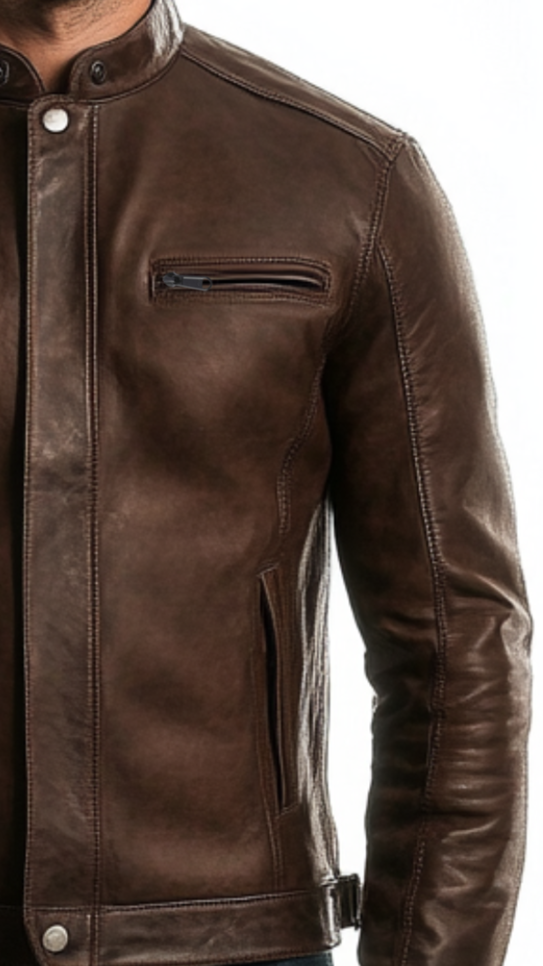 Brown Adam Leather Jacket - Men Leather Jacket