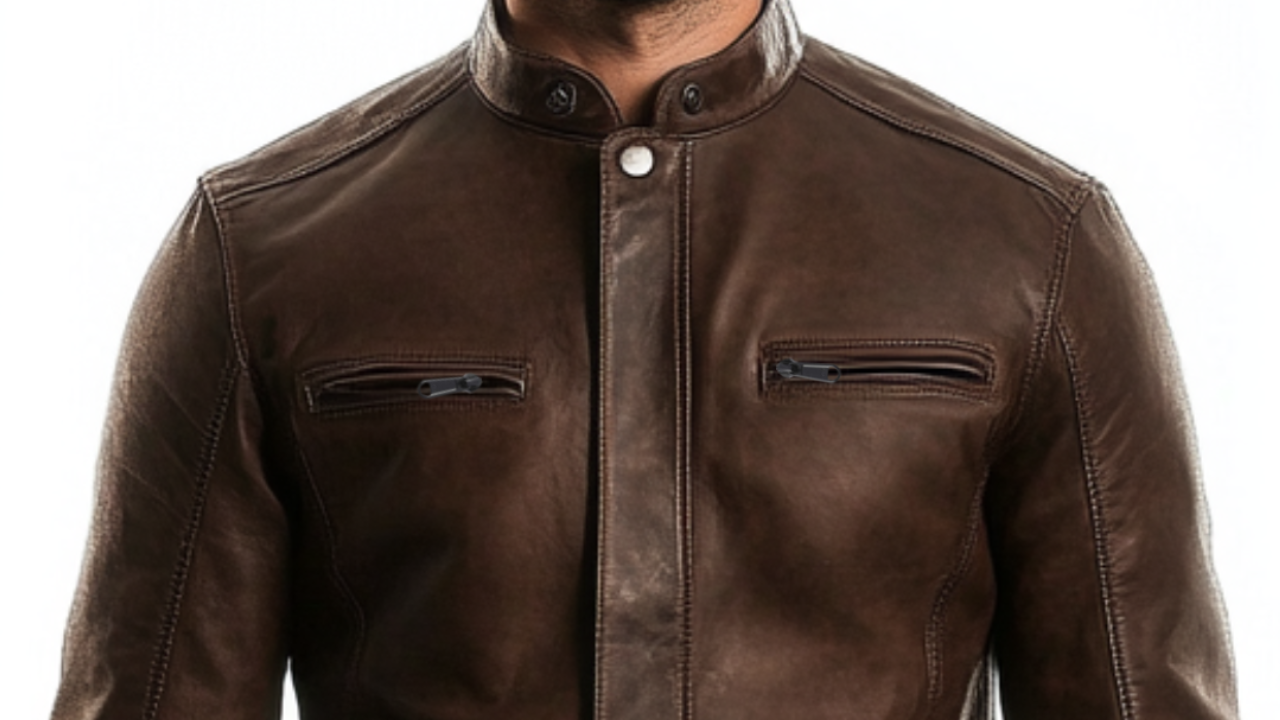 Brown Adam Leather Jacket - Men Leather Jacket