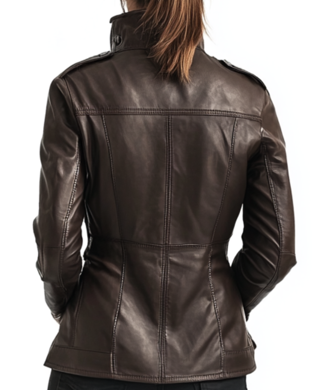 Emma Dark Brown Leather Jacket
