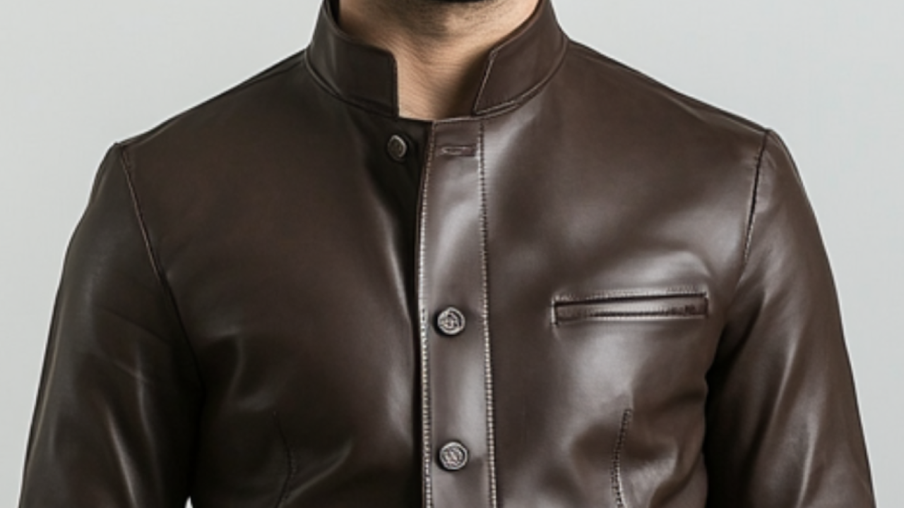 Genuine Brown Leather Jacket for Men