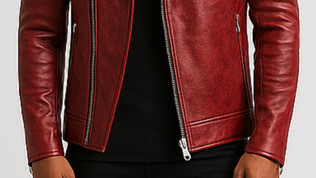 John Red Biker Distressed Leather Jacket