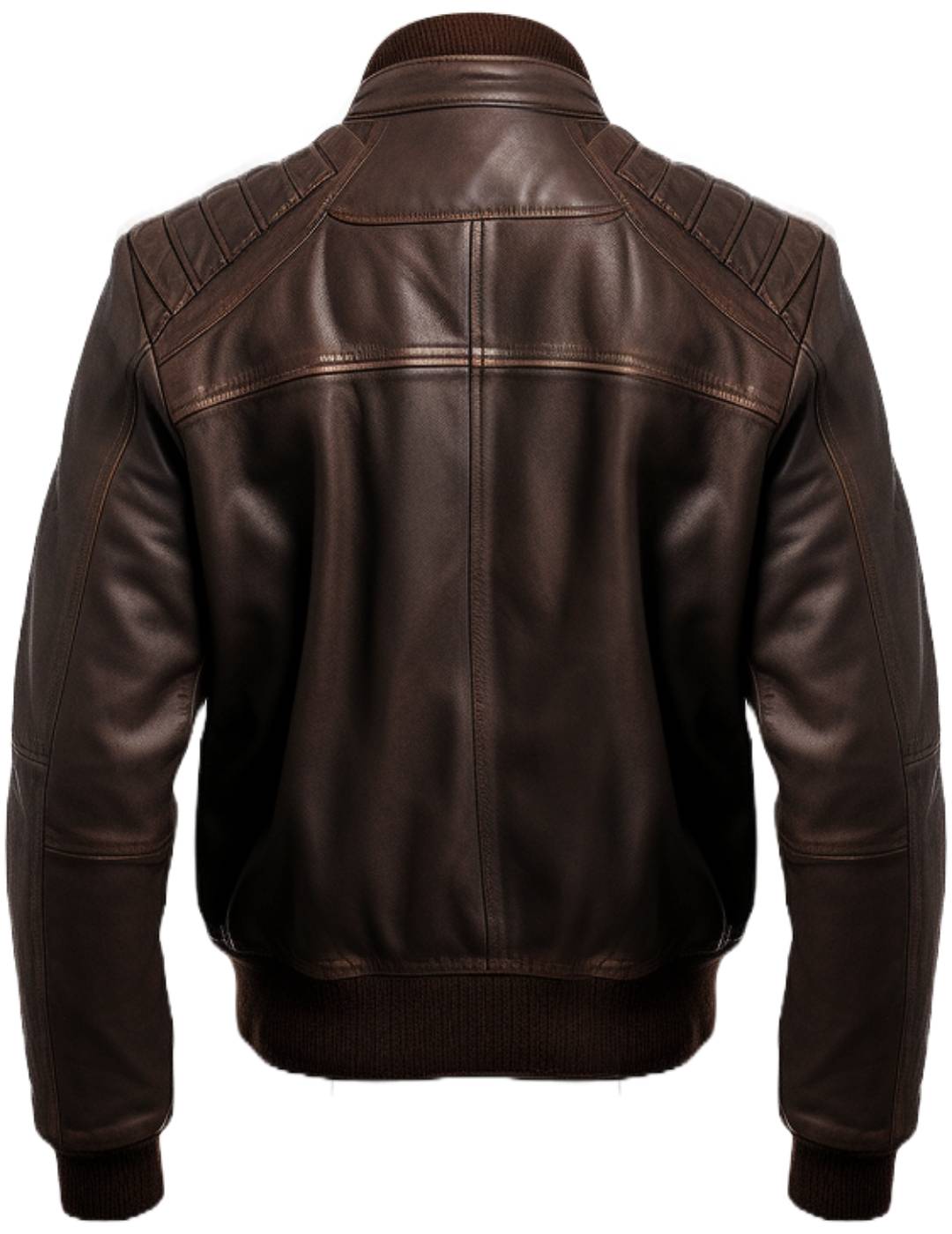 Men Dark Brown Leather Jacket - Dark Brown Jacket