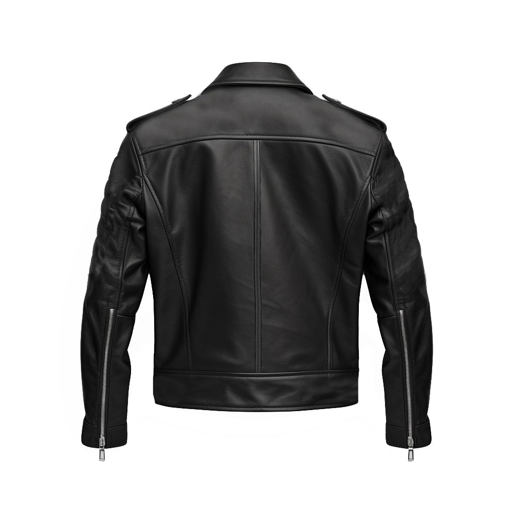 Men Nifty Black Leather Jacket