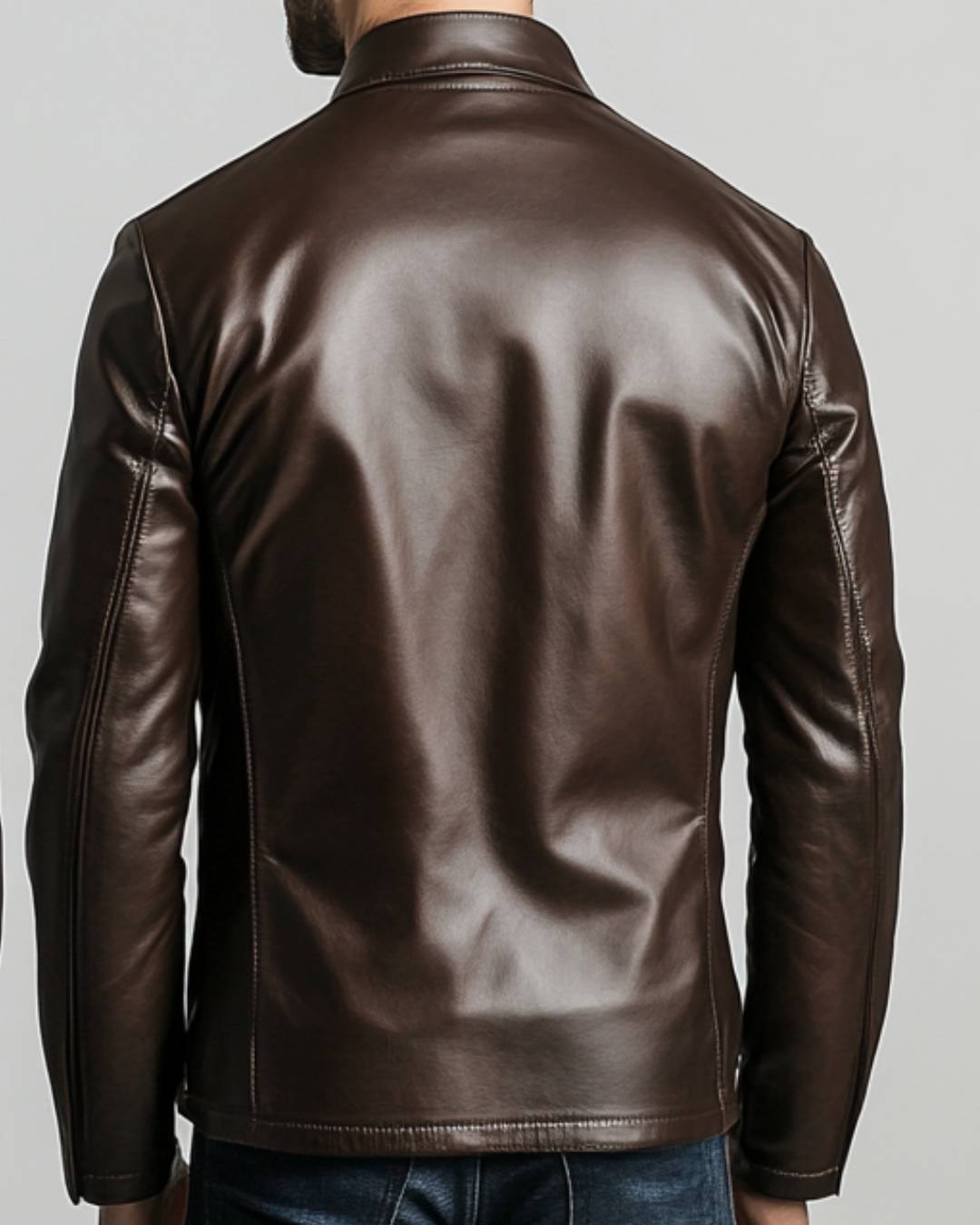 Men’s Dark Brown Leather Jacket