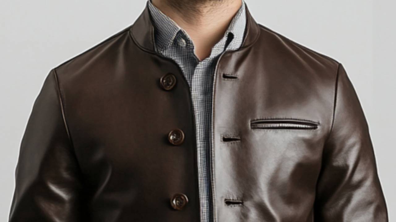 Men’s Dark Brown Leather Jacket