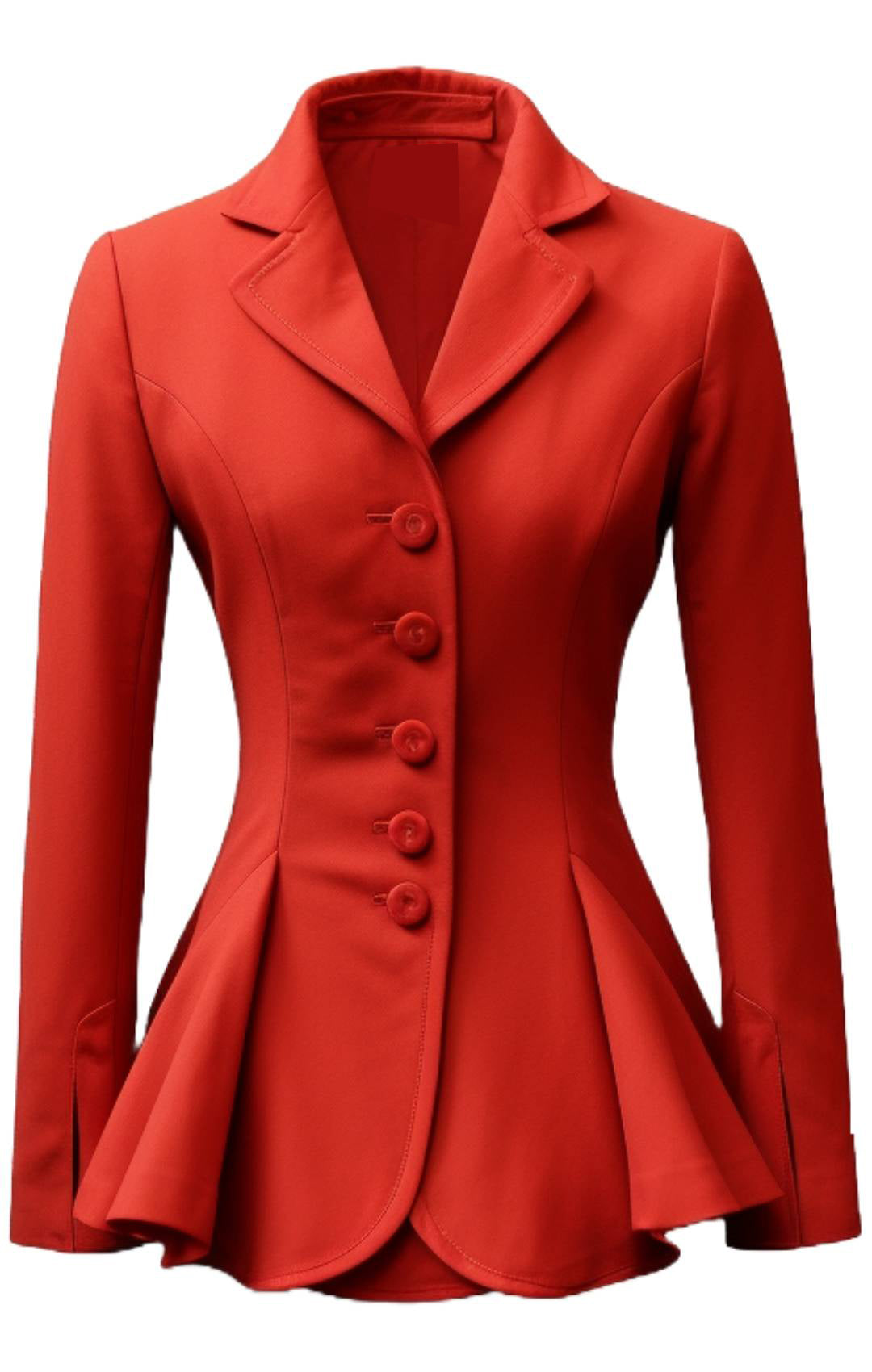 Women Red Cotton Coat