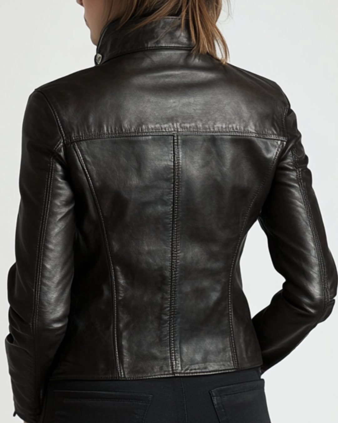 Women Sarah Black Leather Jacket