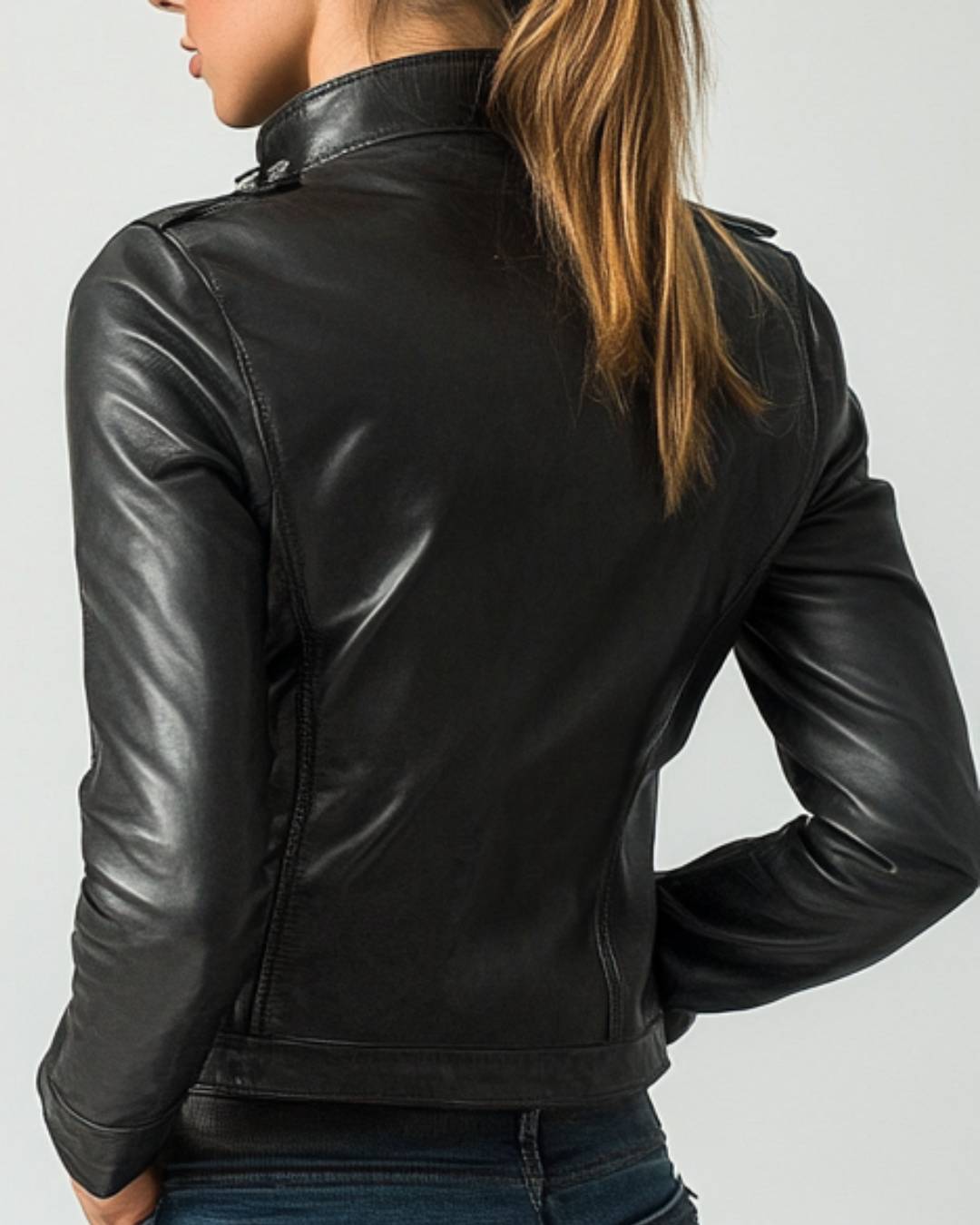 Women’s Classic Black Leather Jacket